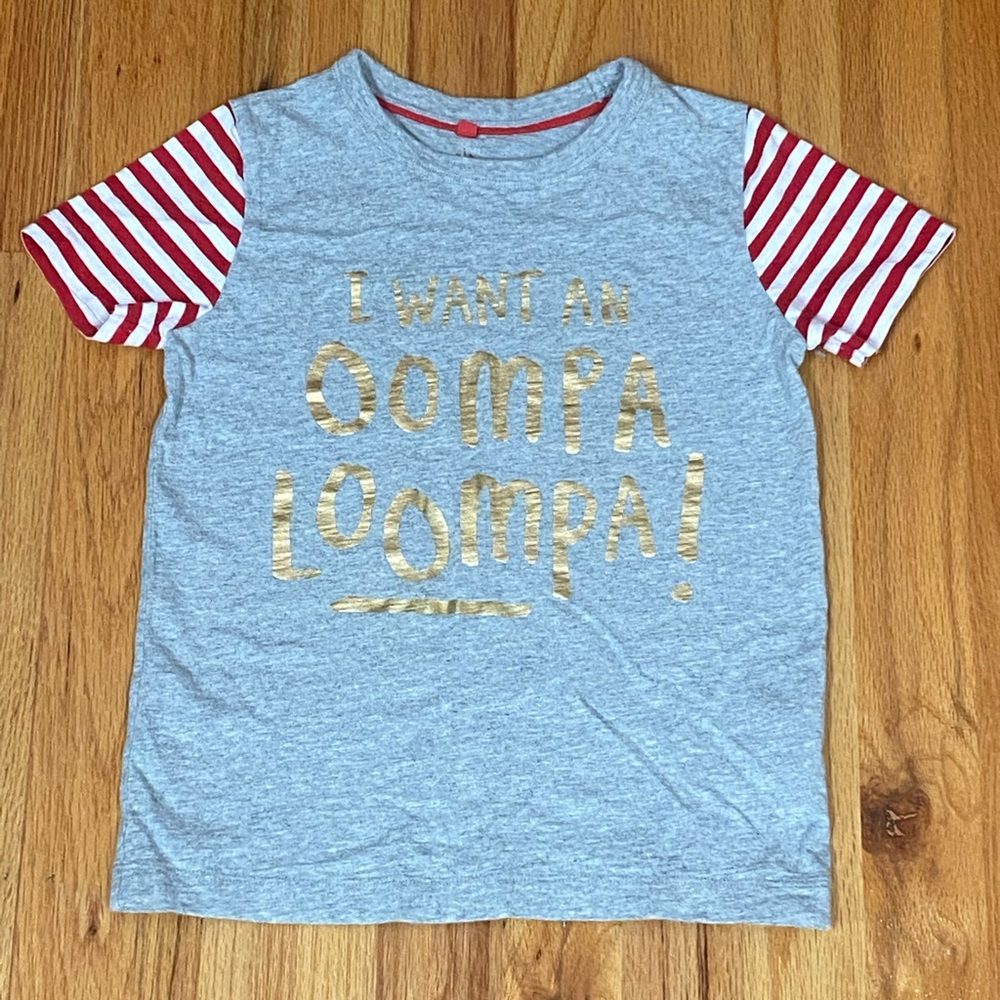 Mini Boden Oompa Loompa shirt 4-5 years